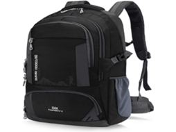 Mochila Impermeável De 60 Litros Para Caminhadas, Leve E Resistente, Para Homens E Mulheres (preta, 60l)