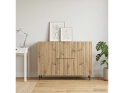Vidaxl Buffet Carvalho Arttisan 89 X 34,5 X 62 Cm Derivados De Madeira