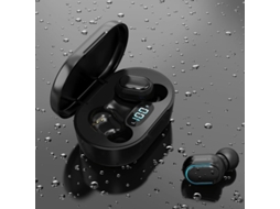Auriculares Bluetooth True Wireless E7s Fone De Ouvuído 5.0 Compatível Com Tela Led Grande Capacidade De Carregamento 300 Mah Preto*