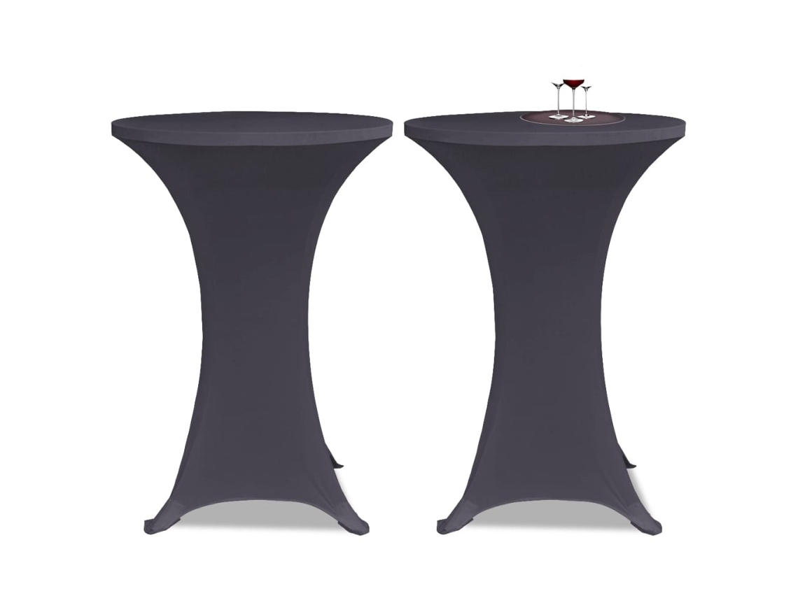Maison Exclusive - Capa Extensível Para Mesa 4 Pcs 70 Cm Antracite