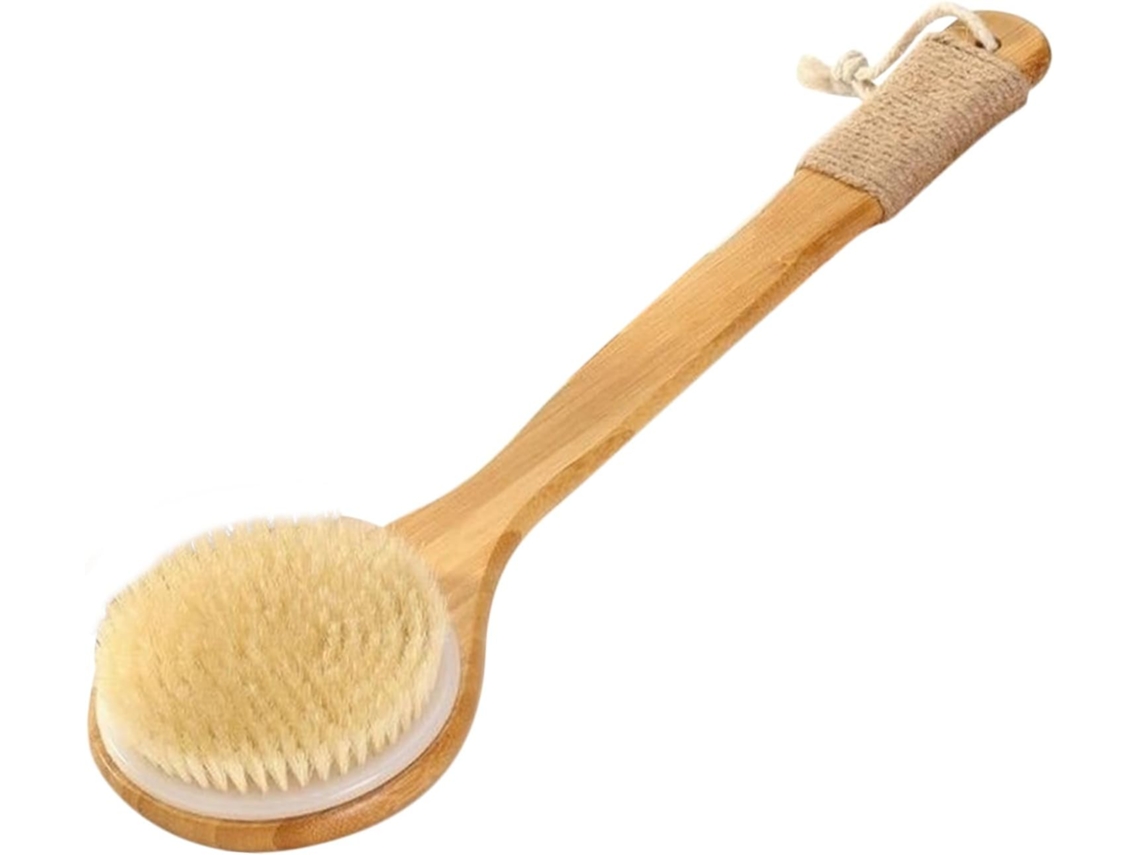 Escova De Banho Para As Costas Com Cabo Longo E Cerdas Macias Nylon, Escova Esfoliante Corporal, Acessórios De Banho