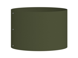 Conjunto 1 Vaso De Jardim Vidaxl Verde-azeitona Aço (30 X 30 X 20 Cm)