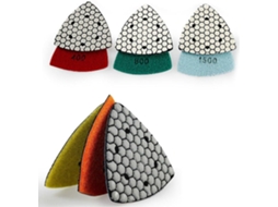 Discos De Polimento Triangulares 90 Mm Para Pedra, Granito E Mármore,