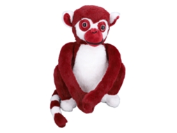 Mali brinquedo de Macaco de Pelúcia Fofo com Braços Longos Pendurável para Cortinas Vermelho