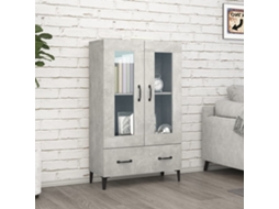 Armario alto 70x31x115 cm Madera procesada Gris Cemento