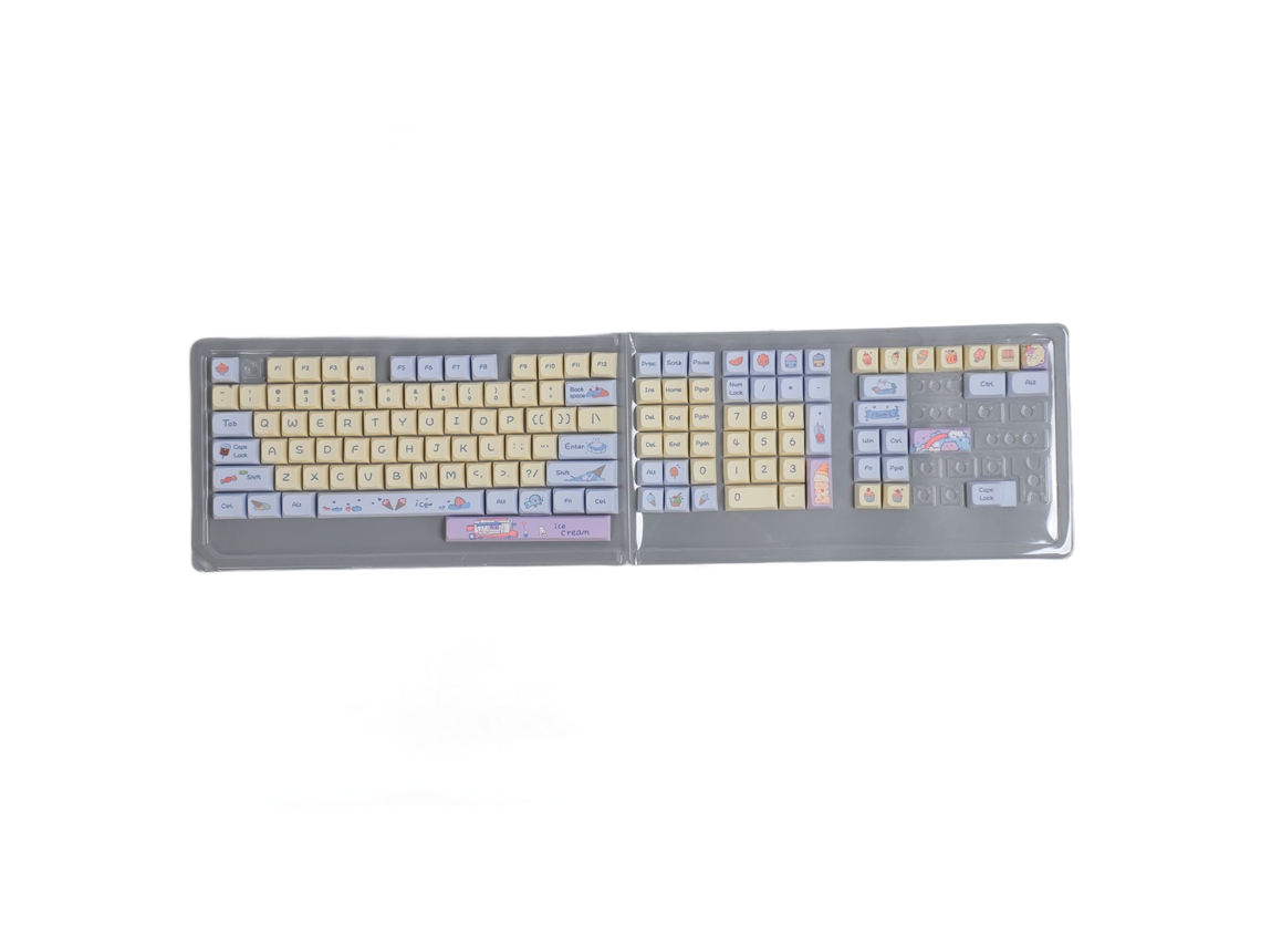 Aetheria conjunto de 133 Capas de Tecla Pbt Xda Sublimação Térmica para Teclados Mecânicos 61 108 Chaves