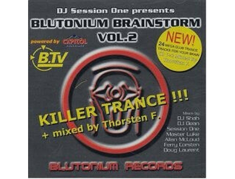 Cd Blutonium Brainstorm Vol2 Da Music, Blutonium Records