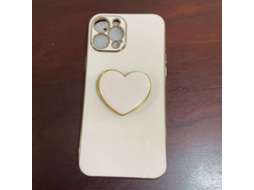 Capa de Telefone Rosa com suporte de coração EOOCOO
