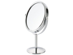 Espelho de Mesa Cosmético com Ampliação, Bidirecional, Giro 360° para Maquiagem, Barbear, Uso em Salão ZYBLSSBB