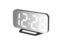 Relógio Despertador Digital Espelhado Pritech Pbp 301 Preto Branco