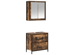 Conjunto de Móveis para Banheiro, 2 Peças, Madeira Carvalho Fumado MAISON EXCLUSIVE