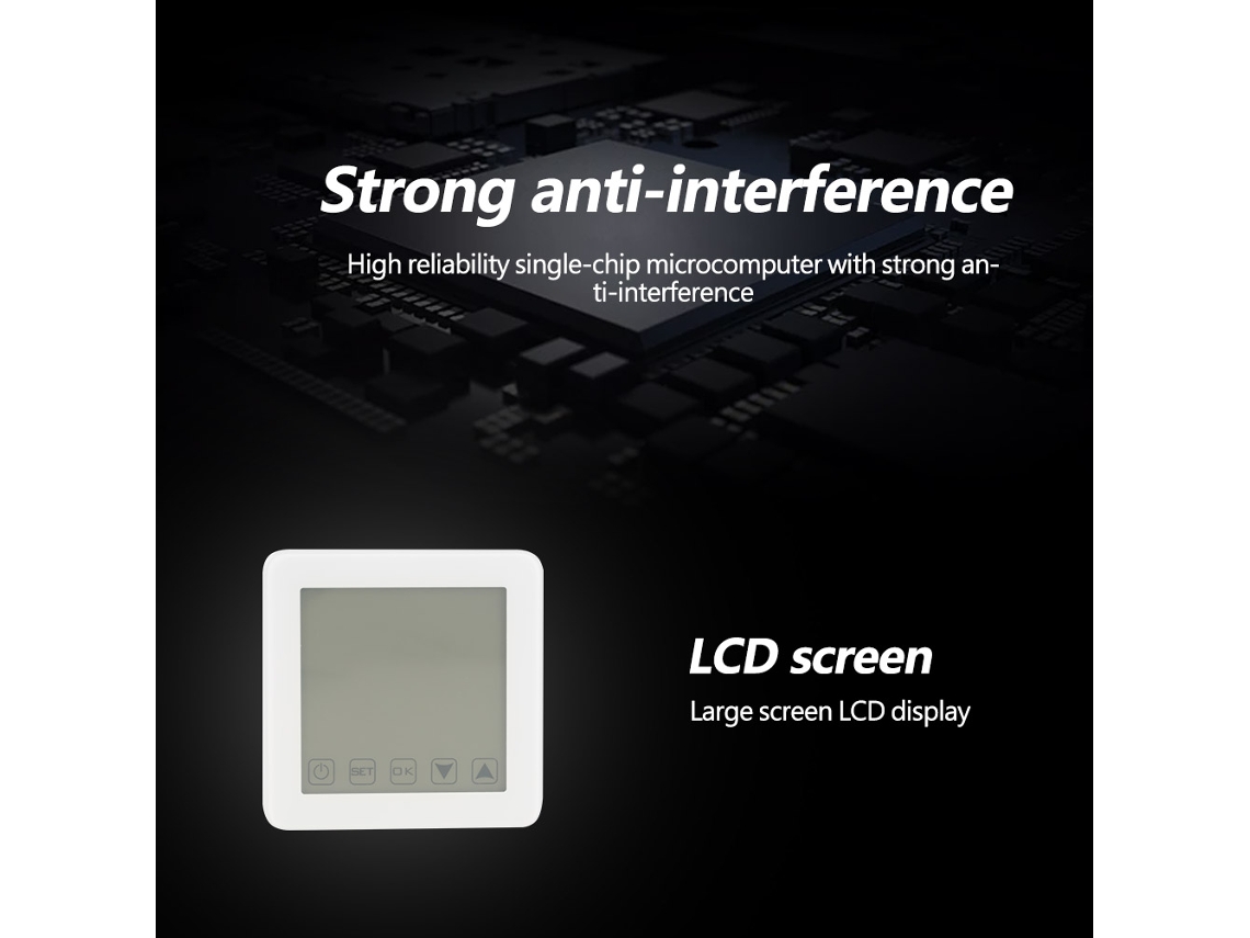 Controlador Termostático Digital Wifi com Ecrã Lcd