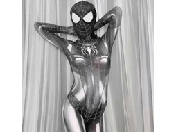 Traje De Cosplay De Spider-man/venom Para Mujer Mono De Halloween Talla Única Newmblack B M Negro B