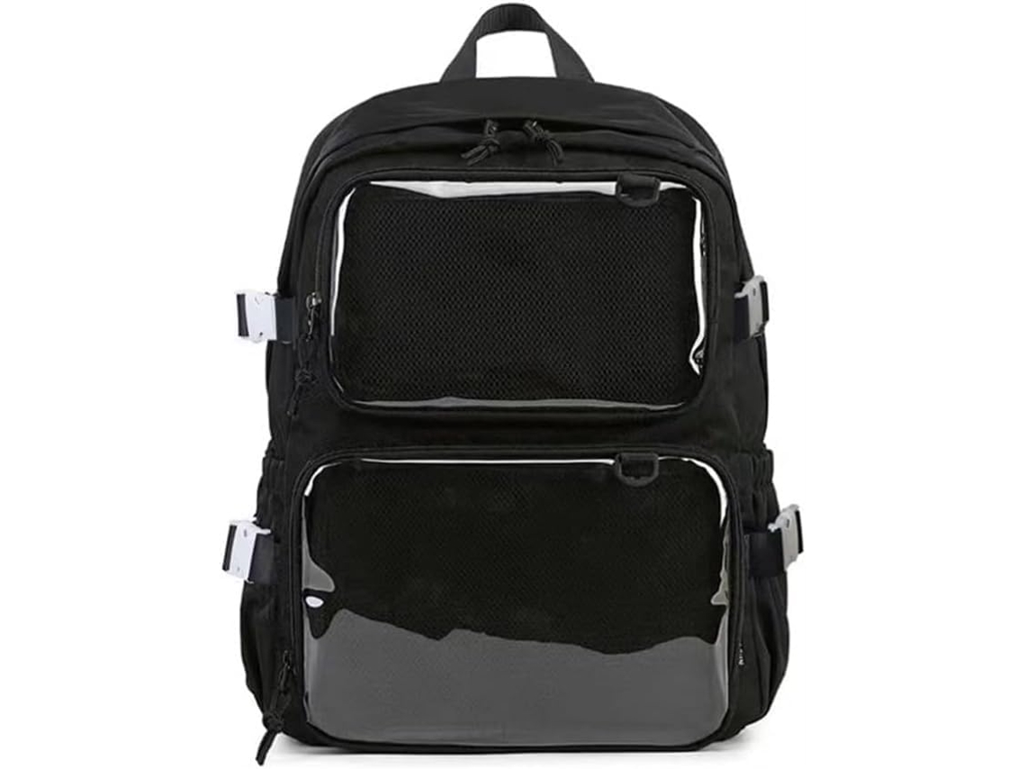 Ita Mochila Com Janela Transparente Para Mulheres E Adolescentes Expositor De Pins Kawaii Estética Fofa