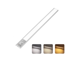 Luz De Gabinete Com Sensor De Três Coresiluminação Multifuncional Para Cozinha/escada Alimentada Por Bateria Zeuxo
