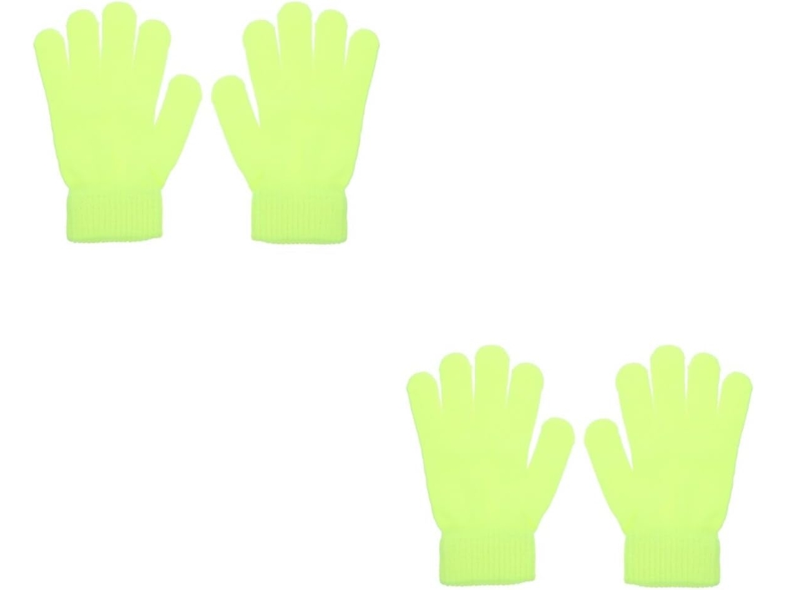 Térmicas Fluorescentes, Luvas De Lã, Luvas Esportivas De Tricô, Luvas Para Clima Frio, Acessório Para Caminhadas, Gokoco