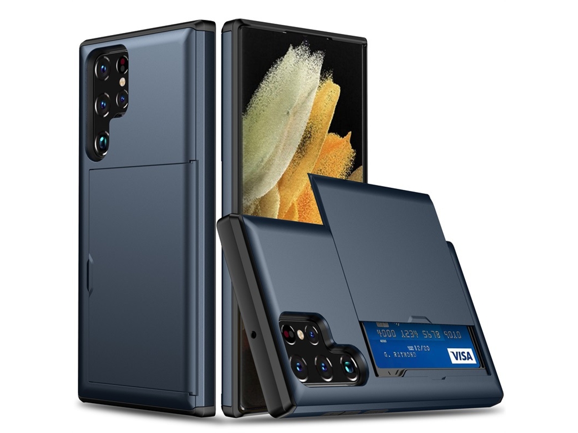 Adequado Para Capas De Celular Samsung E Capas Protetoras Anti-queda Para Cartões.azul - Note 10 Plus