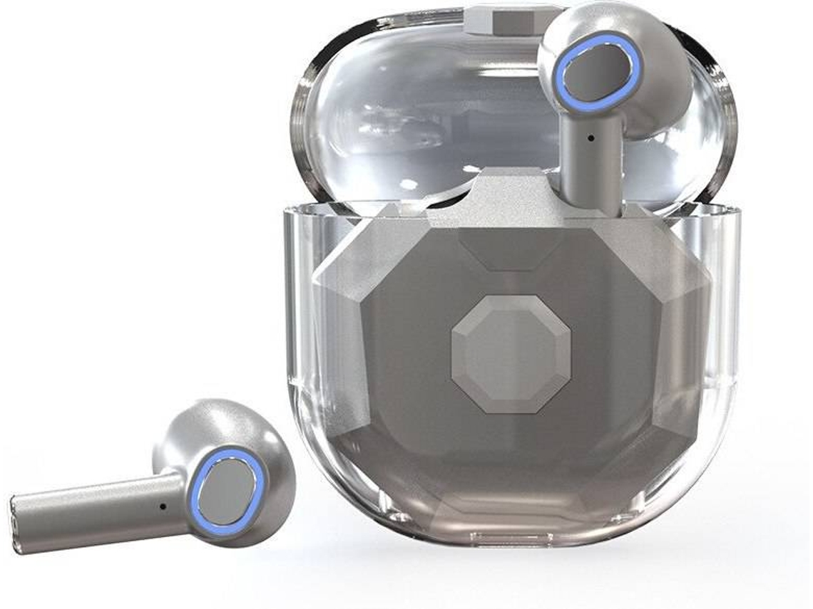 Auriculares Bluetooth True Wireless XT-3-1 (In Ear - Microfone - Cinzento)