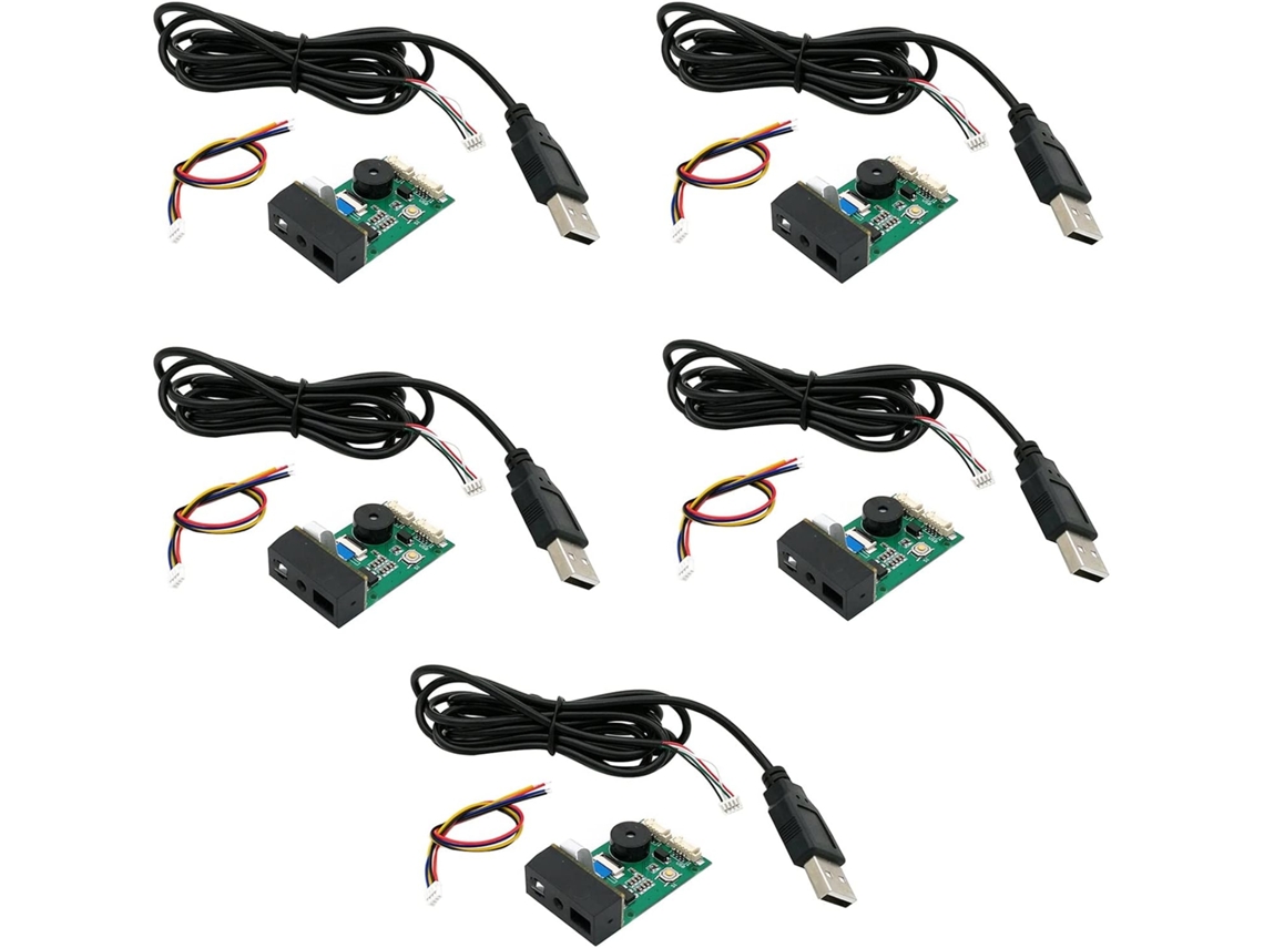 Módulo Leitor De Código De Barras Gm67 1d/2d Usb Uart Com 5 Unidades