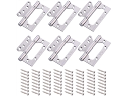 6 Mini Dobradiças, 4 P, 6 P, Aço Inoxidável | S/MARCA
