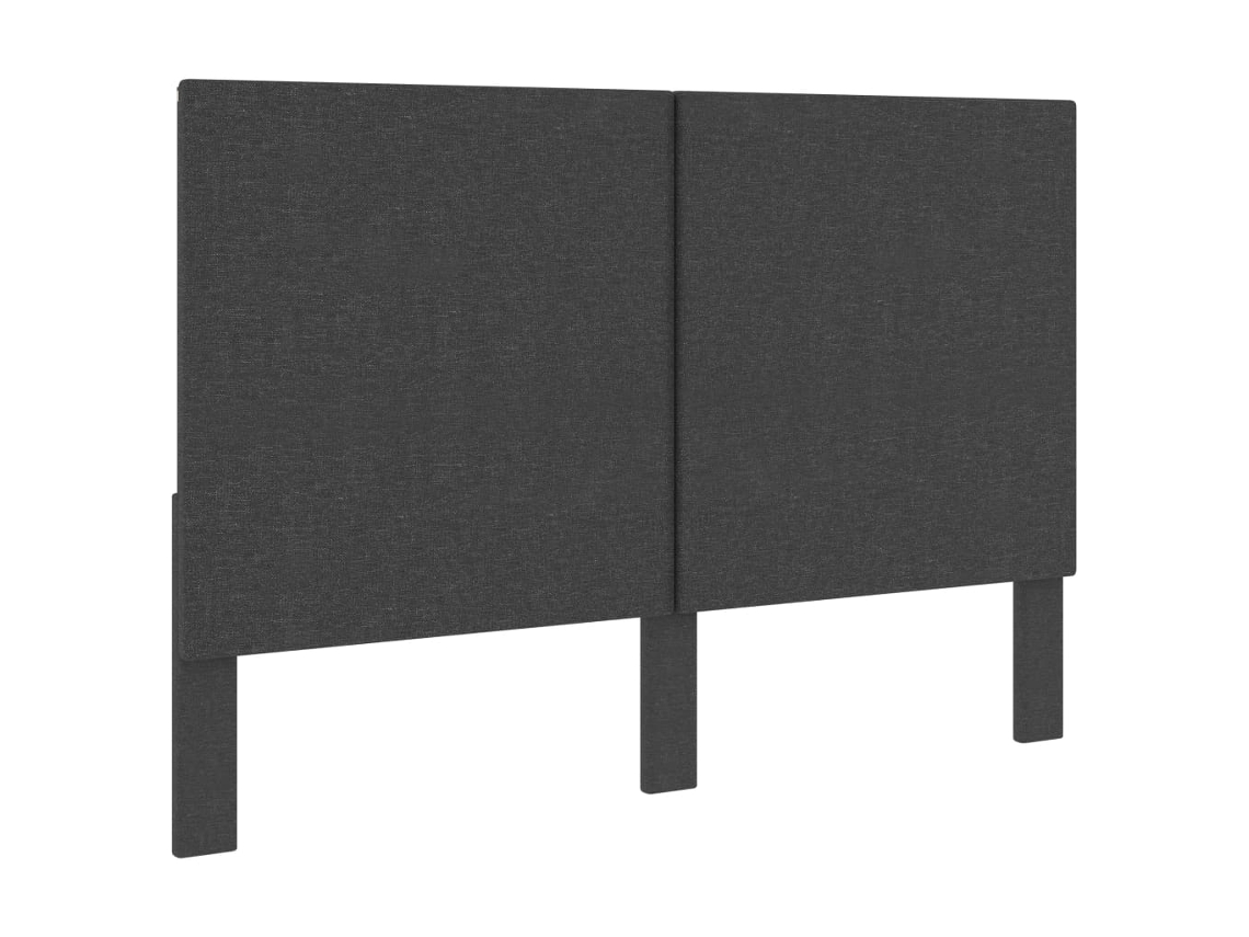 Vidaxl Cabeceira De Cama 140x200 Cm Tecido Cinzento-escuro