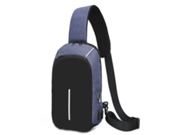 Crossbody Sling Backpack Sling Bag Viagem Caminhadas Peito Mochila Daypack Azul