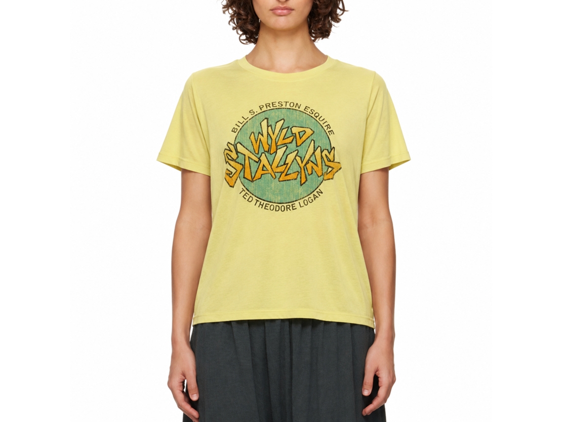 Rockinstone Bill And Ted Stallyns Heather Yellow Adult T-shirt Size:xxxl