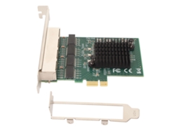 Placa de Rede Pcie X1 4 Portas Gigabit Ethernet Rtl8111 Chip Na8111 T4 para Windows | S/MARCA