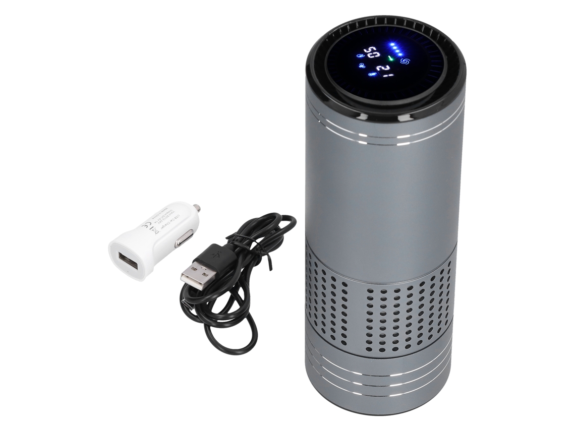Purificador de Ar para Carro LAXISCREED com Ionização Negativa, Usb, Detecção de Corpo