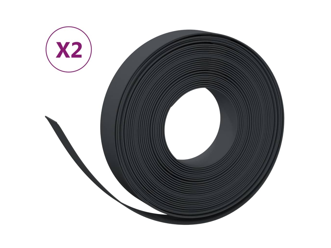 Garden Edging, Garden Edgings Vidaxl Preto Polietileno (20 X 0.1 M)