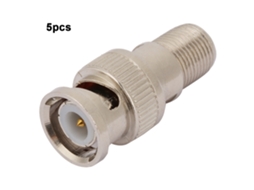 Laxiscreed Adaptador Bnc Macho Para F Feminino Para Ligação Rf E Câmeras Cctv