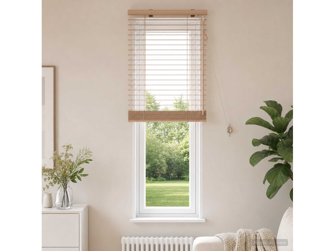 Vidaxl Cortina Veneziana Aparência De Carvalho 65 X 130 Cm 35 Mm
