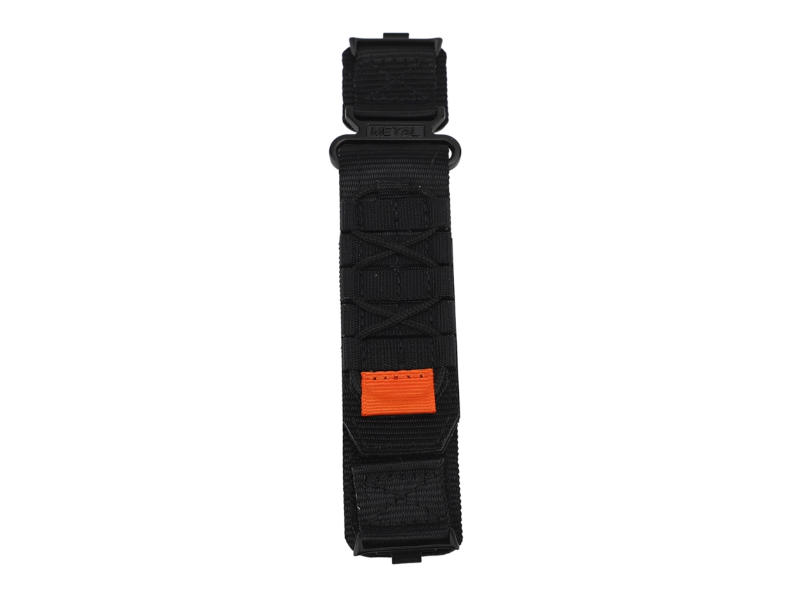 Cinto De Nylon Ajustável Para Smartwatch Com Gancho E Alça Preto