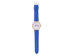 Relógio Analógico de Quartzo Pulseira Pu/alumínio Casual Elegante Resistente a Arranhões
