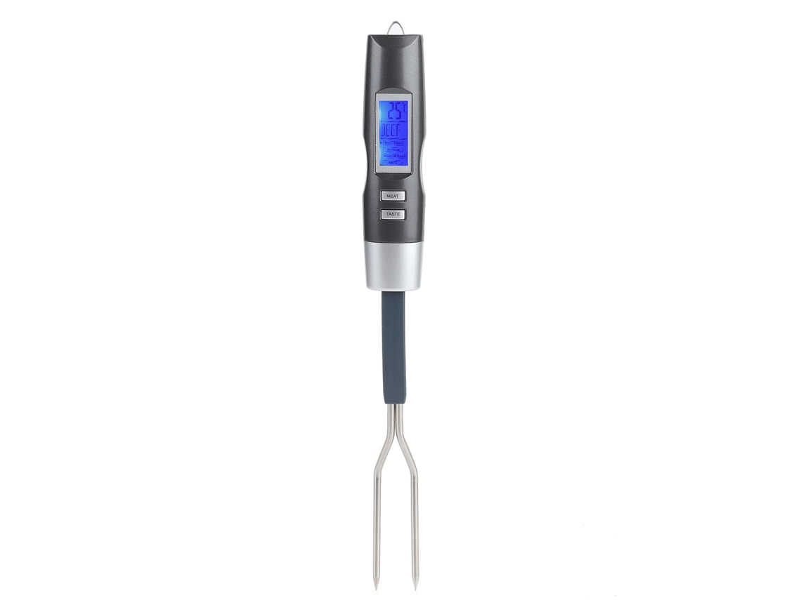 Ronjoe-termômetro De Carne Digital Garfo Para Grelhagem Com Display Lcd