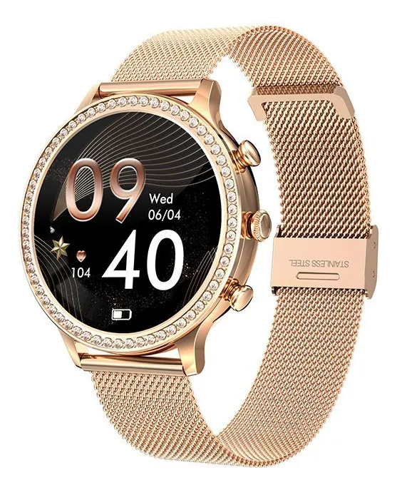 Smartwatch ultrafino para mulheres, Vayotoy Watch