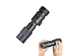 Telescópio Monocular, Telescópio Monocular Super Telezoom 10, 300x40mm, Telescópio Monocular com Suporte para Celular e Tripé BRILVIBERA