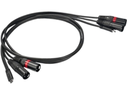 Cabo Usb-c Para 2 Xlr Macho Conectar Um Celular, Durável, Portátil, 3