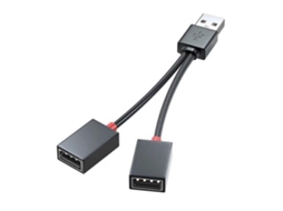 Portable Usb Splitter Cable 2-in-1 Power Adapter Converter Cord Male To Female Usb Hub Extender For On The Go Charginga Model