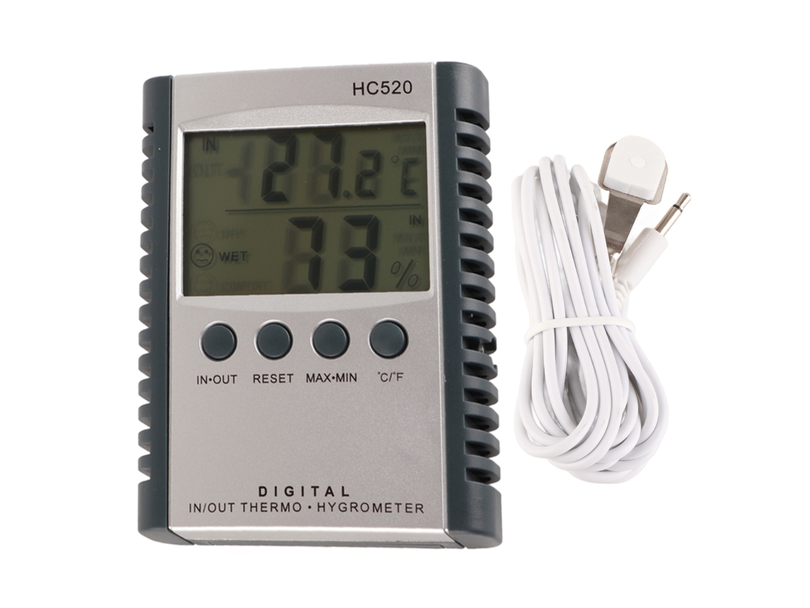 Aetheria termômetro Higrômetro Digital Lcd Medidor Temperatur Humidade Interior Exterior com Tela Grande