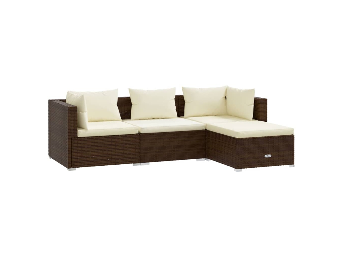 Garden Lounge Set, Garden Lounge Sets Vidaxl Marrom Rattan / Vime (n/a)