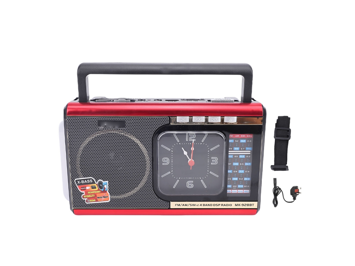 Altifalante Bluetooth EOOCOO (rádio Retrô, Multifuncional e Portátil)