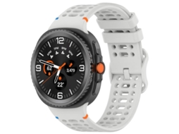 Bracelete para Samsung Galaxy Watch 8 / 8 Classic Silicone com Fivela de Escada Cinza Claro XIAOMOYU