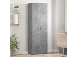 Vidaxl Aparador Alto 60x35x180cm Derivados De Madeira Cinzento Cimento