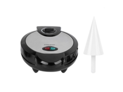 Fabricador Elétrico de Casquinhas de Sorvete 1200w com Rolador Antiaderente para Casa | S/MARCA
