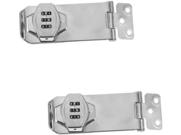 Conjunto Com 2 Cadeados Mecânicos De Combinação Para Portas Armários