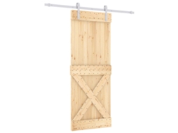Maison Exclusive - Porta Deslizante 80 X 210 Cm Natural E Branco