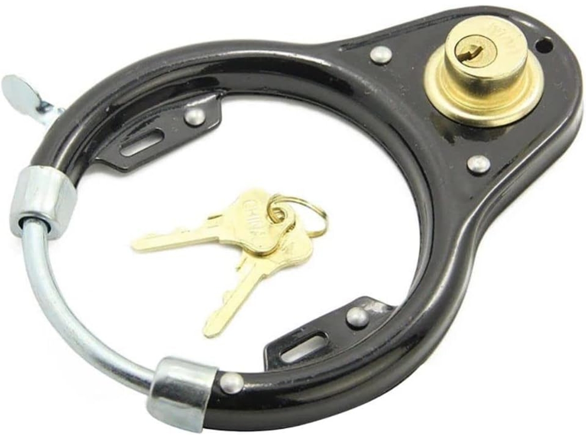 Cadeado De Aço Para Bicicleta Com Chave, Cadeado Para Bicicleta