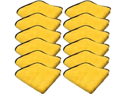 Conjunto De 12 Toalhas De Microfibra Absorventes Para Limpeza E Secagem.
