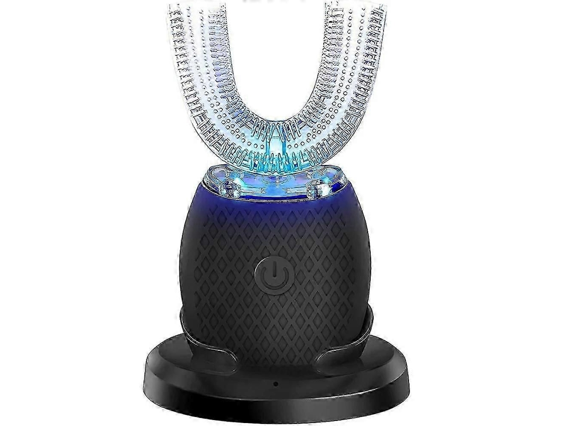 Escova de Dentes Elétrica Sônica em Formato U, Limpeza Bucal 360 Graus, Automática Silicone com Luz Azul Fria para Claream GOKOCO